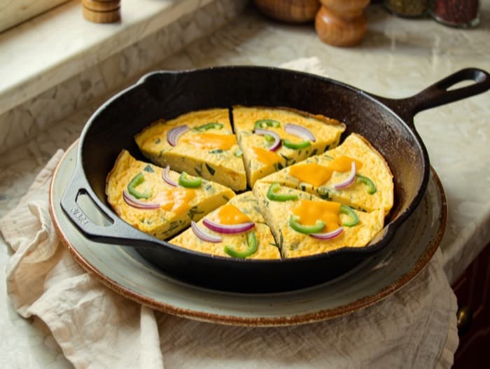 Denver Omelet Skillet, plated and ready to serve